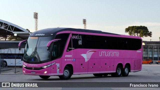 Viação Umuarama 21001 na cidade de Curitiba, Paraná, Brasil, por Francisco Ivano. Número da foto: #12813915.