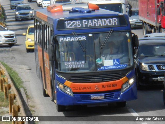 Evanil Transportes e Turismo RJ 132.083 na cidade de Nova Iguaçu, Rio de Janeiro, Brasil, por Augusto César. Número da foto: #12815337.