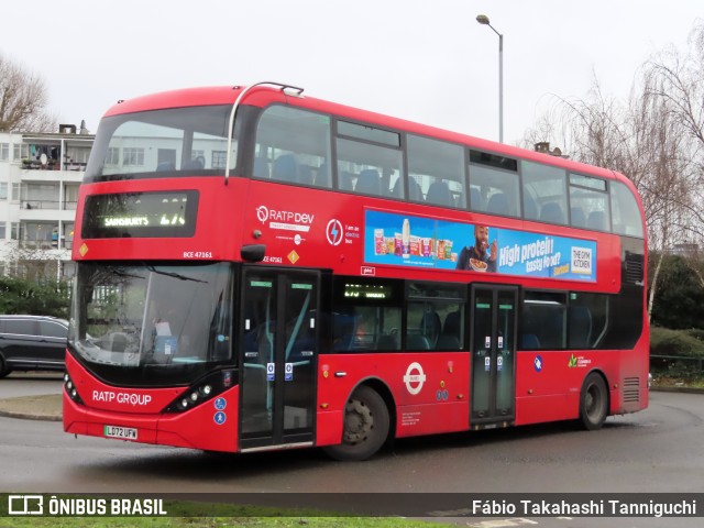 RATP Dev - Transit London BCE47161 na cidade de London, Greater London, Inglaterra, por Fábio Takahashi Tanniguchi. Número da foto: #12814775.
