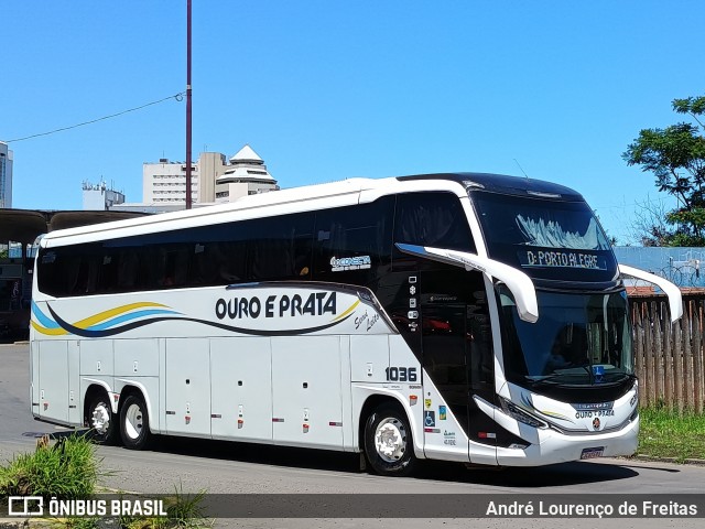 Viação Ouro e Prata 1036 na cidade de Porto Alegre, Rio Grande do Sul, Brasil, por André Lourenço de Freitas. Número da foto: #12814315.