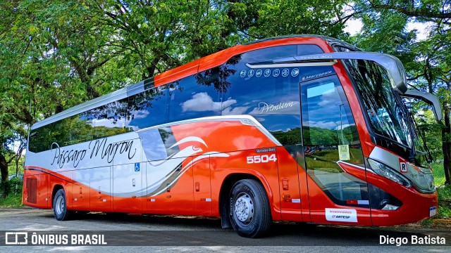 Empresa de Ônibus Pássaro Marron 5504 na cidade de São Paulo, São Paulo, Brasil, por Diego Batista. Número da foto: #12814094.