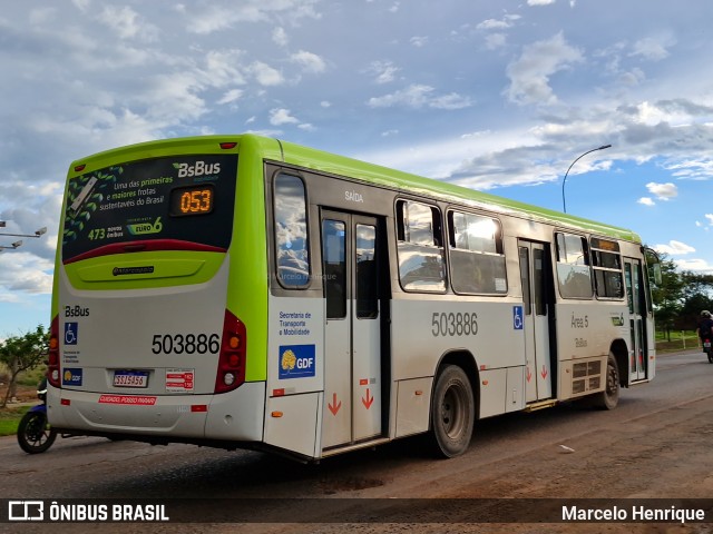 BsBus Mobilidade 503886 na cidade de Samambaia, Distrito Federal, Brasil, por Marcelo Henrique. Número da foto: #12814404.