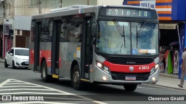 Allibus Transportes 4 5612 na cidade de São Paulo, São Paulo, Brasil, por Cleverson Giraldi. Número da foto: #12815201.