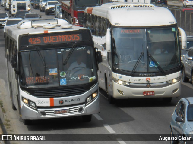 UniRio Transportes RJ 228.043 na cidade de Nova Iguaçu, Rio de Janeiro, Brasil, por Augusto César. Número da foto: #12815240.