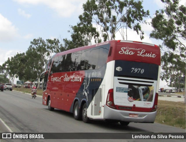 Expresso São Luiz 7970 na cidade de Caruaru, Pernambuco, Brasil, por Lenilson da Silva Pessoa. Número da foto: #12815333.