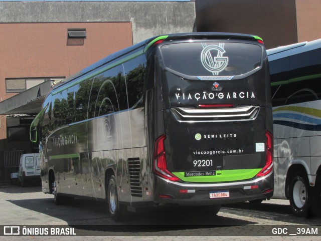 Viação Garcia 92201 na cidade de Curitiba, Paraná, Brasil, por GDC __39AM. Número da foto: #12817153.