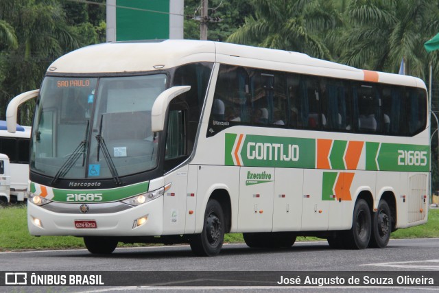 Empresa Gontijo de Transportes 21685 na cidade de Barra do Piraí, Rio de Janeiro, Brasil, por José Augusto de Souza Oliveira. Número da foto: #12816460.