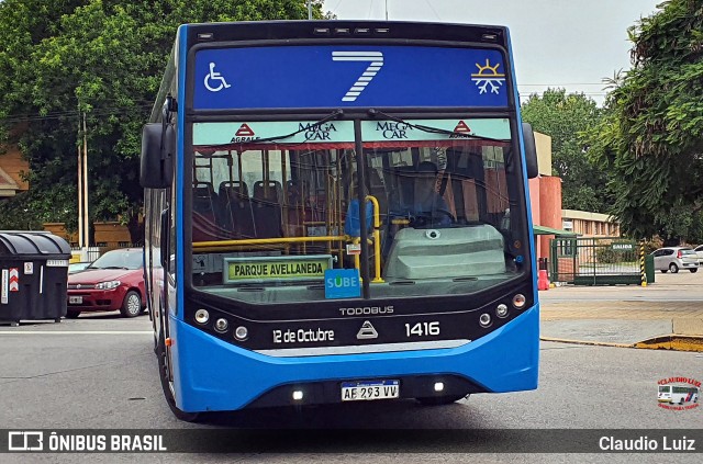 Transportes Automotores 12 de Octubre 1416 na cidade de Ciudad Autónoma de Buenos Aires, Argentina, por Claudio Luiz. Número da foto: #12816979.