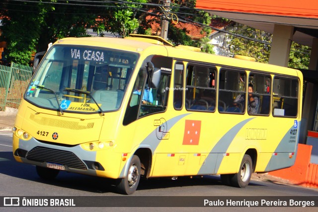 TCGL - Transportes Coletivos Grande Londrina 4127 na cidade de Londrina, Paraná, Brasil, por Paulo Henrique Pereira Borges. Número da foto: #12817183.