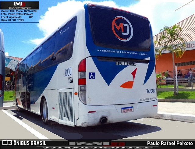 MJ Turismo 3000 na cidade de Aparecida, São Paulo, Brasil, por Paulo Rafael Peixoto. Número da foto: #12816414.