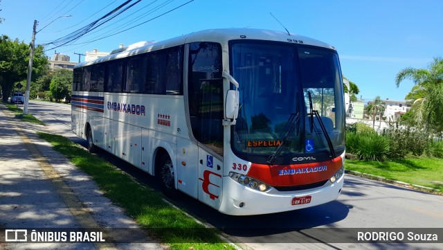 Expresso Embaixador 330 na cidade de Pelotas, Rio Grande do Sul, Brasil, por RODRIGO Souza. Número da foto: #12816568.