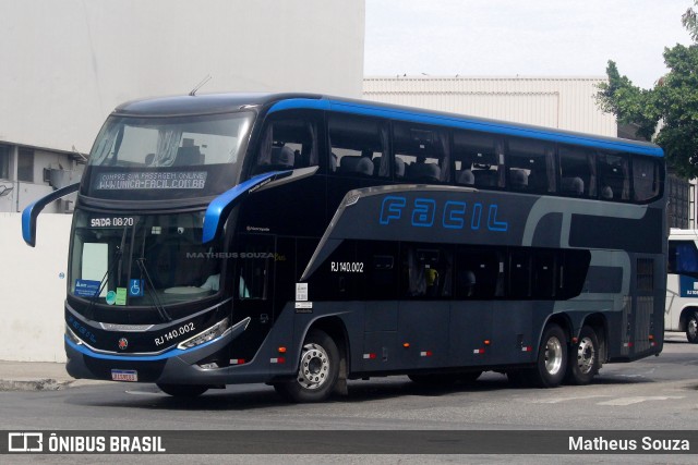 Fácil Transportes e Turismo RJ 140.002 na cidade de Rio de Janeiro, Rio de Janeiro, Brasil, por Matheus Souza. Número da foto: #12817162.