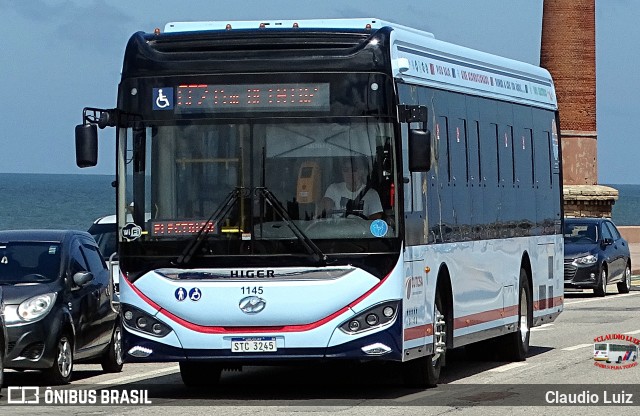 CUTCSA - Companhia Uruguaia de Transporte Coletivo 1145 na cidade de Montevideo, Montevideo, Uruguai, por Claudio Luiz. Número da foto: #12819299.