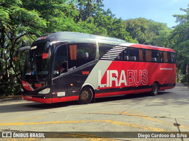 Lirabus 14106 na cidade de São Paulo, São Paulo, Brasil, por Diego Cardoso da Silva. Número da foto: #12819438.