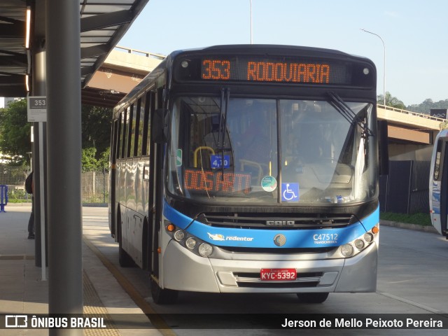 Viação Redentor C47512 na cidade de Rio de Janeiro, Rio de Janeiro, Brasil, por Jerson de Mello Peixoto Pereira. Número da foto: #12819488.
