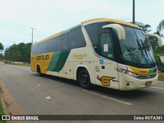 Empresa Gontijo de Transportes 7080 na cidade de Ipatinga, Minas Gerais, Brasil, por Celso ROTA381. Número da foto: #12818412.