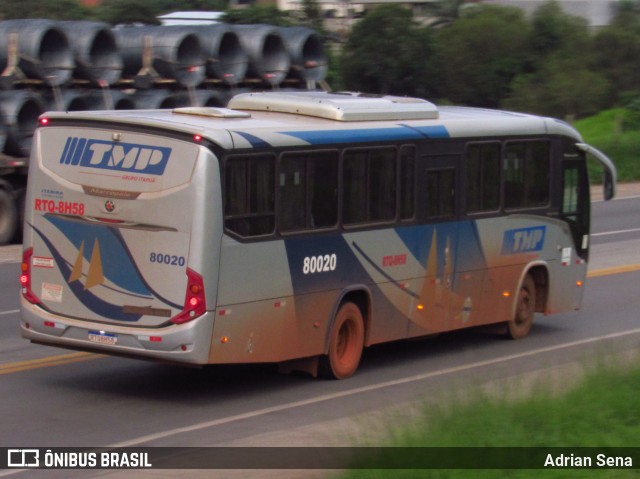 TMP Transportes 80020 na cidade de João Monlevade, Minas Gerais, Brasil, por Adrian Sena. Número da foto: #12817456.