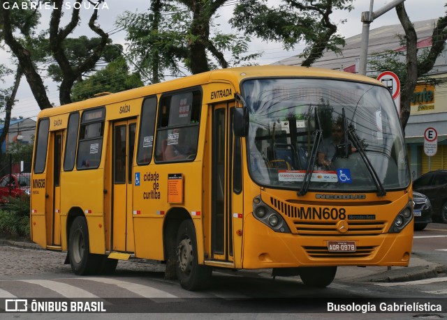 Auto Viação Mercês MN608 na cidade de Curitiba, Paraná, Brasil, por Busologia Gabrielística. Número da foto: #12820259.