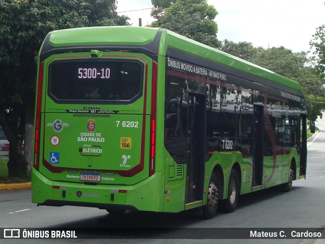 Viação Gatusa Transportes Urbanos 7 6202 na cidade de São Paulo, São Paulo, Brasil, por Mateus C.  Cardoso. Número da foto: #12818312.