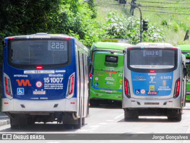 Viação Miracatiba 15.1007 na cidade de São Paulo, São Paulo, Brasil, por Jorge Gonçalves. Número da foto: #12817843.