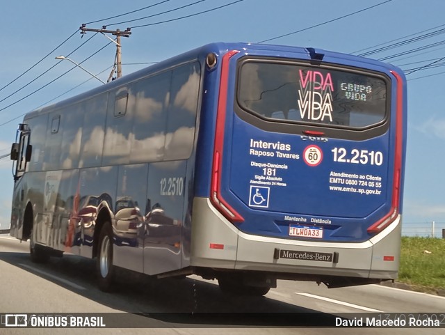 Auto Viação Bragança Metropolitana > Viação Raposo Tavares 12.2510 na cidade de Vargem Grande Paulista, São Paulo, Brasil, por David Macedo Rocha. Número da foto: #12818154.