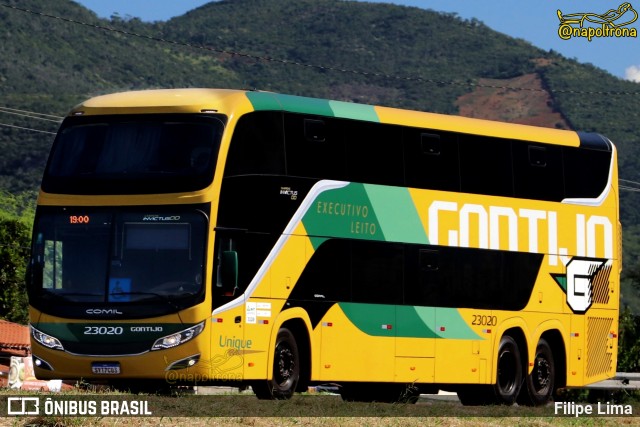 Empresa Gontijo de Transportes 23020 na cidade de Manoel Vitorino, Bahia, Brasil, por Filipe Lima. Número da foto: #12820061.