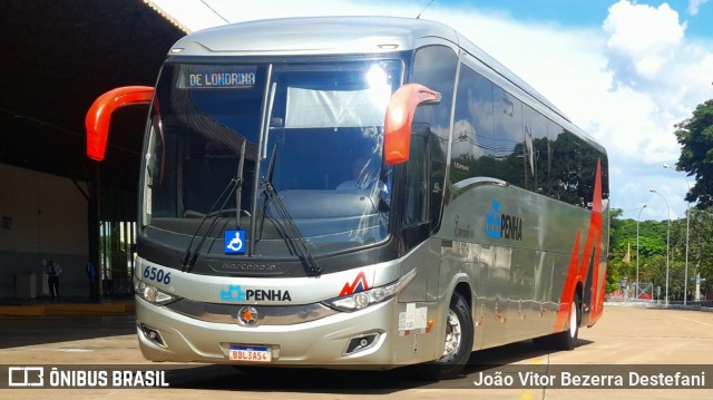 Empresa de Ônibus Nossa Senhora da Penha 6506 na cidade de Maringá, Paraná, Brasil, por João Vitor Bezerra Destefani. Número da foto: #12817732.