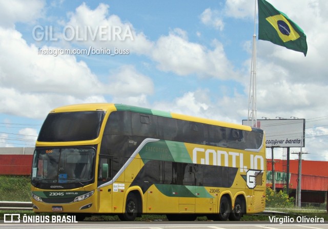 Empresa Gontijo de Transportes 23045 na cidade de Vitória da Conquista, Bahia, Brasil, por Virgílio Oliveira. Número da foto: #12818294.