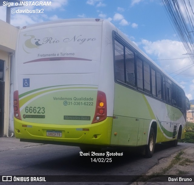 Rio Negro Fretamento e Turismo 66623 na cidade de Ibirité, Minas Gerais, Brasil, por Davi Bruno. Número da foto: #12821023.