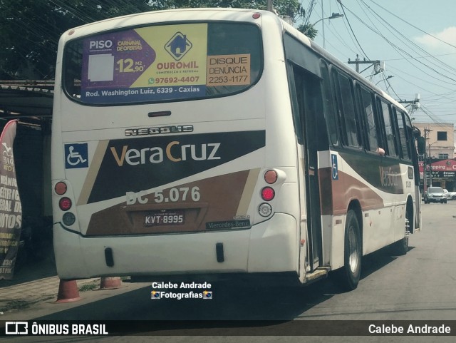 Auto Ônibus Vera Cruz DC 5.076 na cidade de Duque de Caxias, Rio de Janeiro, Brasil, por Calebe Andrade. Número da foto: #12821466.