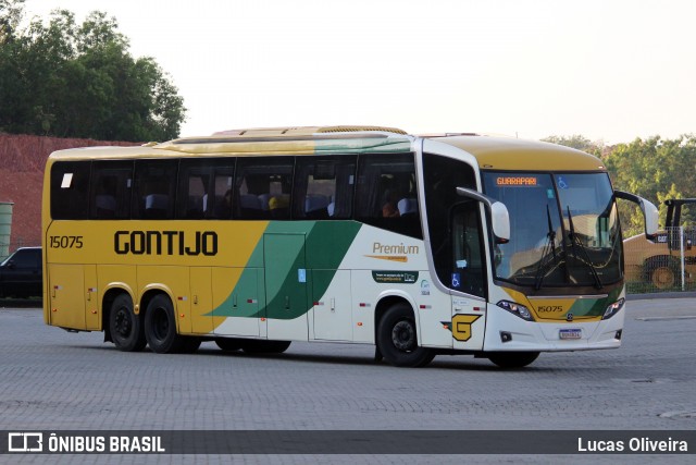 Empresa Gontijo de Transportes 15075 na cidade de Guarapari, Espírito Santo, Brasil, por Lucas Oliveira. Número da foto: #12821524.