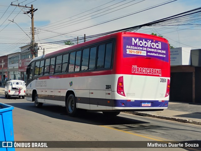 Viação Piracicabana 3064 na cidade de Hortolândia, São Paulo, Brasil, por Matheus Duarte Souza. Número da foto: #12820624.