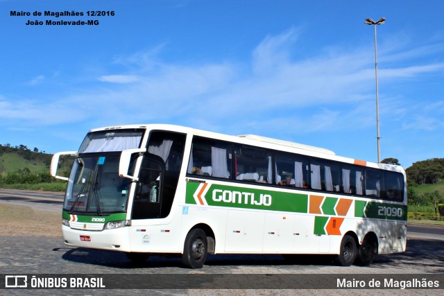 Empresa Gontijo de Transportes 21090 na cidade de João Monlevade, Minas Gerais, Brasil, por Mairo de Magalhães. Número da foto: #12822496.