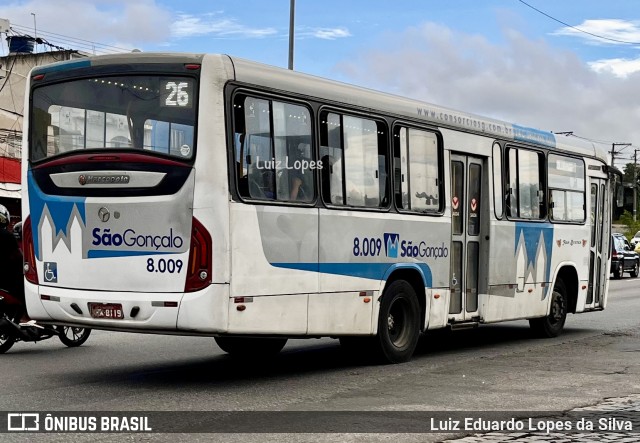 Auto Ônibus Asa Branca Gonçalense 8.009 na cidade de São Gonçalo, Rio de Janeiro, Brasil, por Luiz Eduardo Lopes da Silva. Número da foto: #12820690.