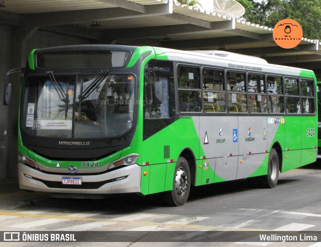 VB Transportes e Turismo 3424 na cidade de Campinas, São Paulo, Brasil, por Wellington Lima. Número da foto: #12822636.