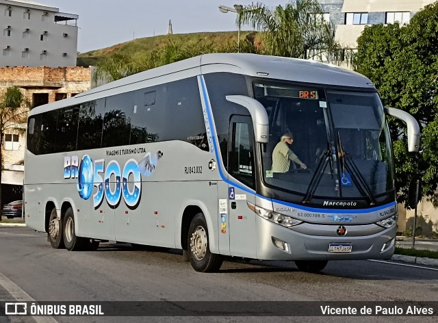 BR-500 Viagens e Turismo RJ 843.002 na cidade de Aparecida, São Paulo, Brasil, por Vicente de Paulo Alves. Número da foto: #12820711.