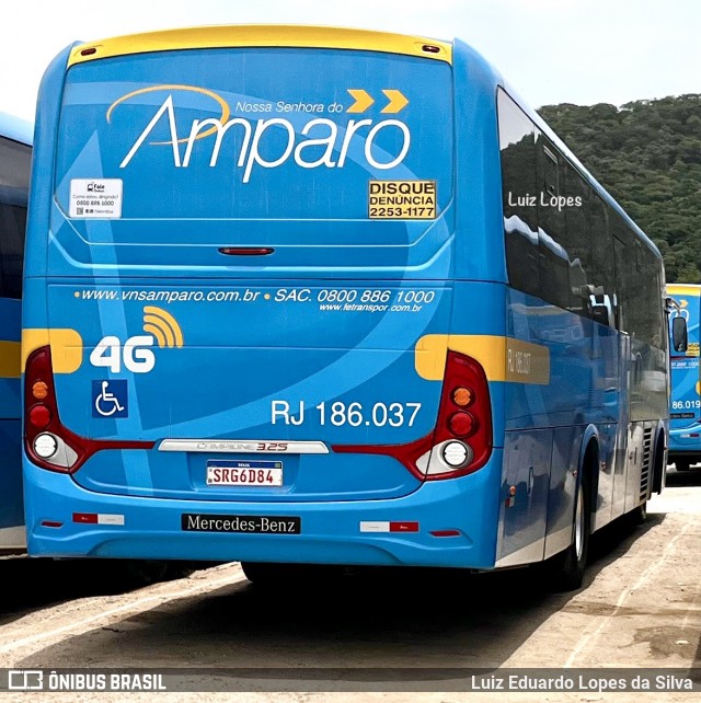Viação Nossa Senhora do Amparo RJ 186.037 na cidade de Niterói, Rio de Janeiro, Brasil, por Luiz Eduardo Lopes da Silva. Número da foto: #12820686.