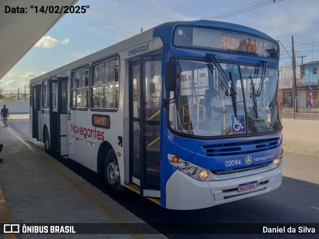Consórcio Navegantes - 02 > Viação São Jorge > Transurb Transporte Urbano 02094 na cidade de João Pessoa, Paraíba, Brasil, por Daniel da Silva. Número da foto: #12821045.