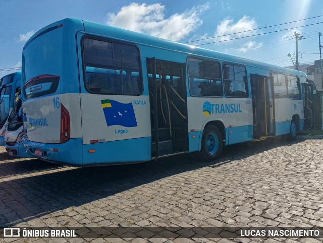 Transul – Transportes Urbanos Nossa Senhora dos Prazeres 16 na cidade de Lages, Santa Catarina, Brasil, por LUCAS NASCIMENTO. Número da foto: #12820868.