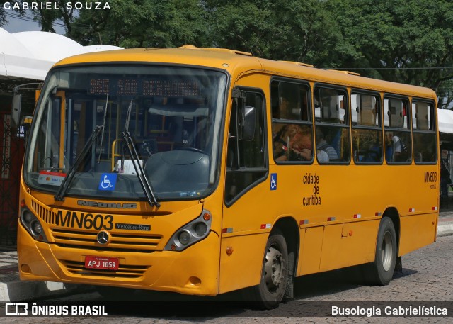 Auto Viação Mercês MN603 na cidade de Curitiba, Paraná, Brasil, por Busologia Gabrielística. Número da foto: #12820493.