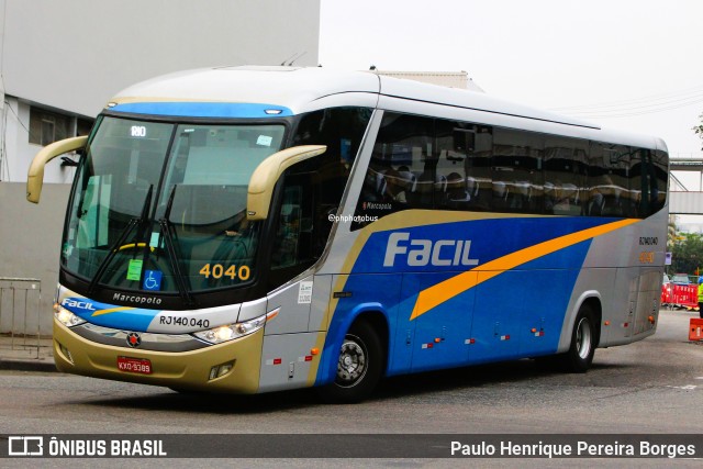 Fácil Transportes e Turismo RJ 140.040 na cidade de Rio de Janeiro, Rio de Janeiro, Brasil, por Paulo Henrique Pereira Borges. Número da foto: #12821999.
