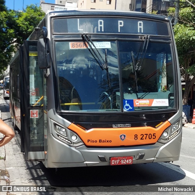 Viação Gato Preto 8 2705 na cidade de São Paulo, São Paulo, Brasil, por Michel Nowacki. Número da foto: #12822764.