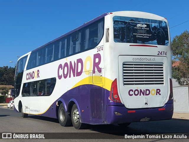 Condorbus 2474 na cidade de El Tabo, San Antonio, Valparaíso, Chile, por Benjamín Tomás Lazo Acuña. Número da foto: #12822822.