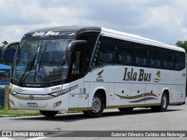 Isla Bus Transportes 3400 na cidade de São Paulo, São Paulo, Brasil, por Gabriel Oliveira Caldas da Nobrega. Número da foto: #12821442.
