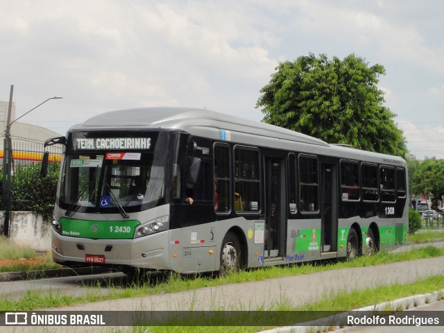 Viação Gato Preto 1 2430 na cidade de São Paulo, São Paulo, Brasil, por Rodolfo Rodrigues. Número da foto: #12823022.