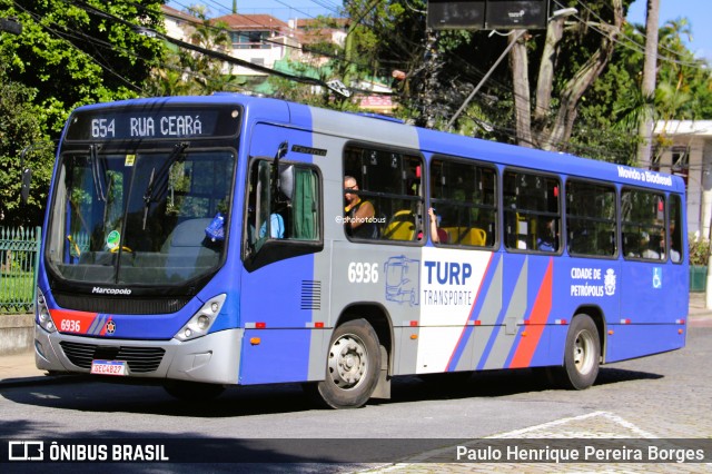 Turb Petrópolis > Turp -Transporte Urbano de Petrópolis 6936 na cidade de Petrópolis, Rio de Janeiro, Brasil, por Paulo Henrique Pereira Borges. Número da foto: #12823482.