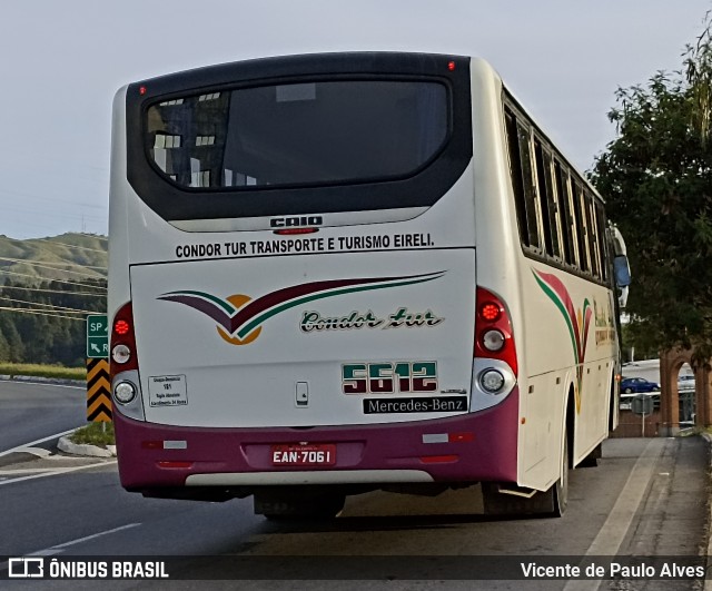Condor Tur 5612 na cidade de Aparecida, São Paulo, Brasil, por Vicente de Paulo Alves. Número da foto: #12824242.