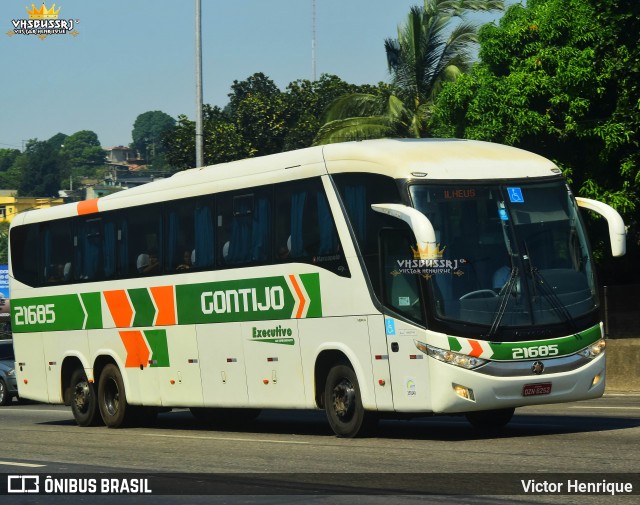 Empresa Gontijo de Transportes 21685 na cidade de Duque de Caxias, Rio de Janeiro, Brasil, por Victor Henrique. Número da foto: #12824238.