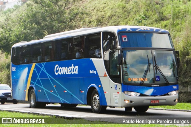 Viação Cometa 7202 na cidade de Barra do Piraí, Rio de Janeiro, Brasil, por Paulo Henrique Pereira Borges. Número da foto: #12823496.