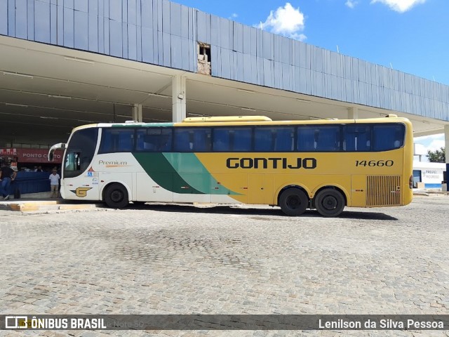 Empresa Gontijo de Transportes 14660 na cidade de Caruaru, Pernambuco, Brasil, por Lenilson da Silva Pessoa. Número da foto: #12824139.